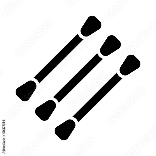 Cotton swab glyph icon