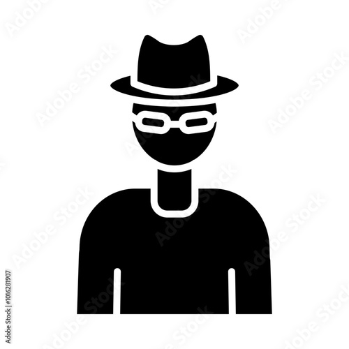 Espionage glyph icon