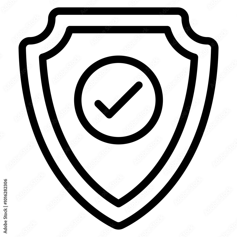 Security Badge Cyber Security icon illustration Security Badge Cyber Security icon illustration