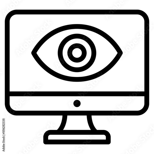 Spyware Cyber Security icon illustration 