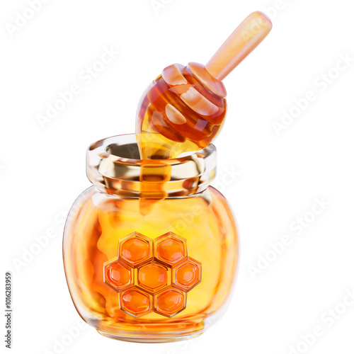 honey 3d render icon