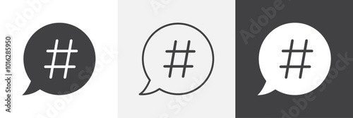 Hashtag icon. for web ui designs