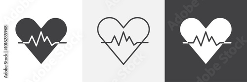 Heartbeat icon. for web ui designs