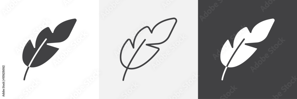 Naklejka premium Feather icon. for web ui designs