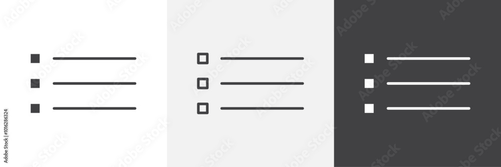 Bulleted list icon. for web ui designs Bulleted list icon. for web ui designs