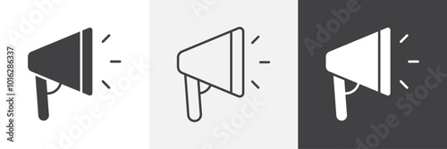 Bullhorn icon. for web ui designs