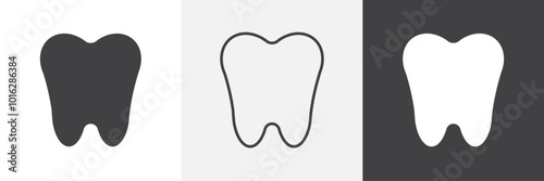 Tooth icon. for web ui designs