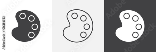 Palette icon. for web ui designs