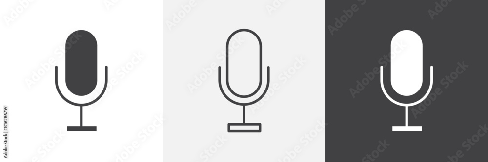 Microphone icon. for web ui designs Microphone icon. for web ui designs