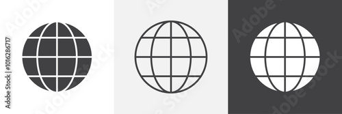 Globe icon. for web ui designs