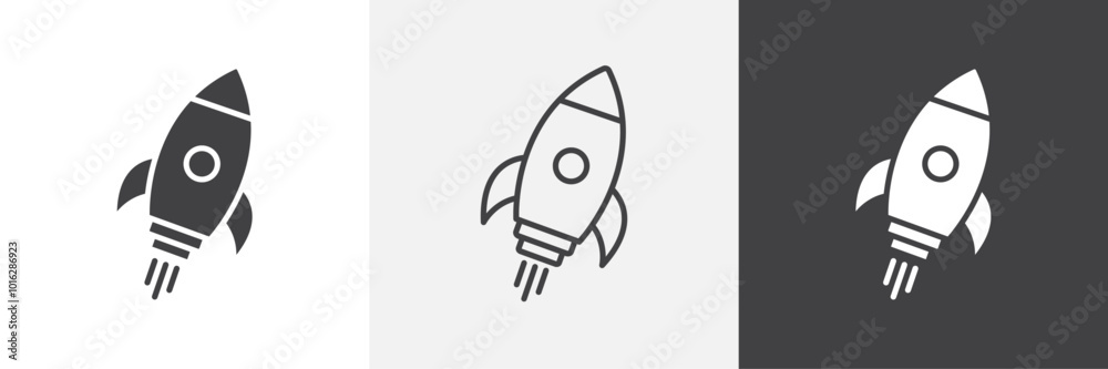Rocket icon. for web ui designs