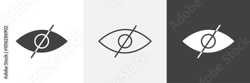Hide icon. for web ui designs