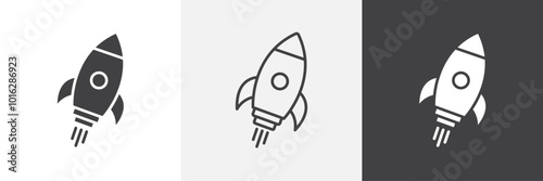 Rocket icon. for web ui designs