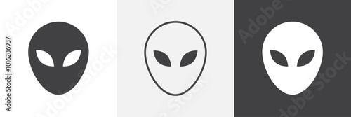 Alien icon. for web ui designs