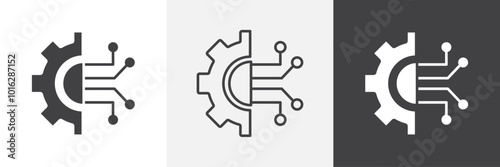 Technology icon. for web ui designs