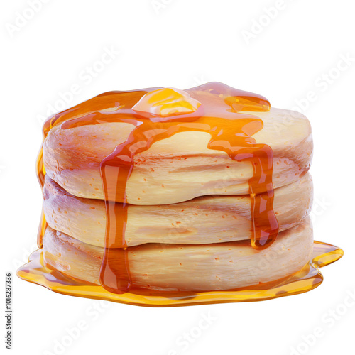 Pancakes 3d render icon