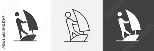 Windsurf icon. for web ui designs