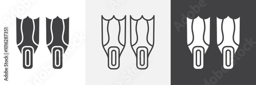 Scuba diving icon. for web ui designs