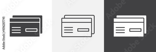 Credit card icon. for web ui designs
