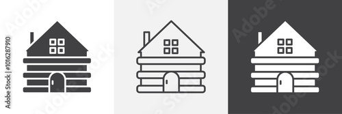 Cabin icon. for web ui designs