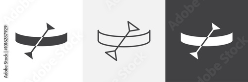 Canoe icon. for web ui designs