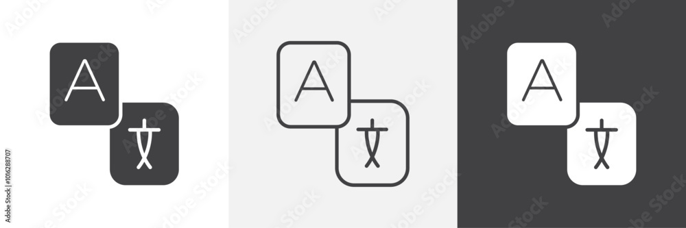 Language icon. for web ui designs Language icon. for web ui designs