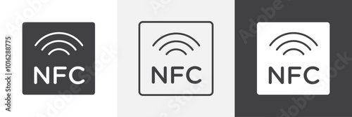 NFC icon. for web ui designs