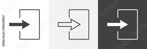 Log in icon. for web ui designs