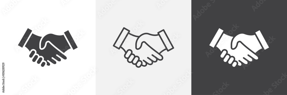 Handshake icon. for web ui designs Handshake icon. for web ui designs