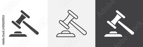 Gavel icon. for web ui designs