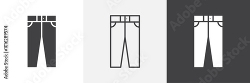 Pants icon. for web ui designs