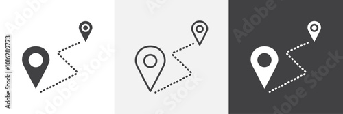 Route icon. for web ui designs