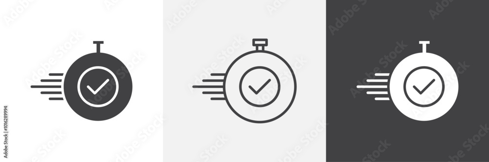 Time fast icon. for web ui designs