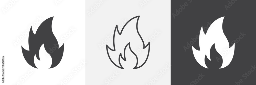 Flame icon. for web ui designs Flame icon. for web ui designs