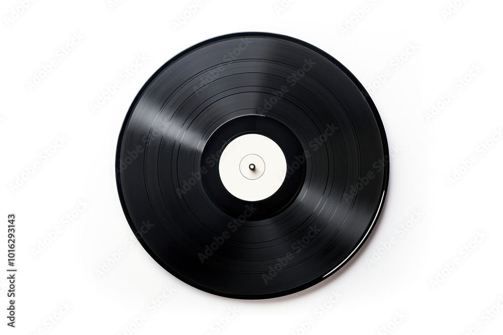 Obraz premium Record wheel white background vinyl record.