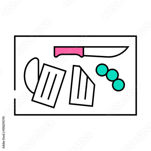 plasticine modeling kid leisure line icon vector. plasticine modeling kid leisure sign. isolated symbol illustration