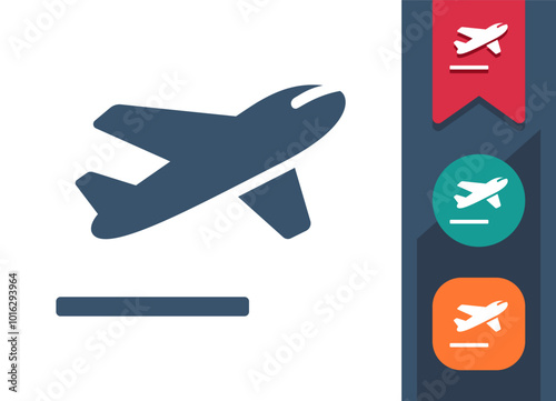 Plane Taking Off, Plane Flying Icon