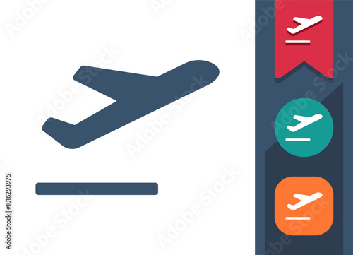 Plane Taking Off, Plane Flying Icon
