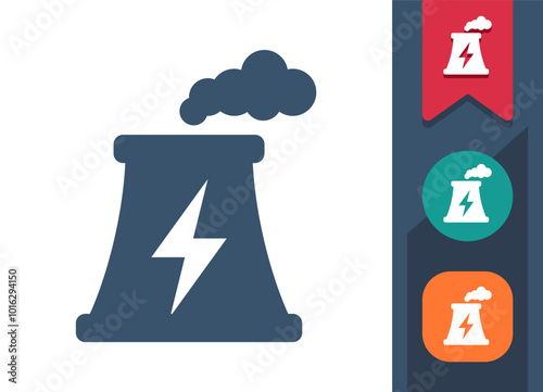 Power Plant, Factory Icon