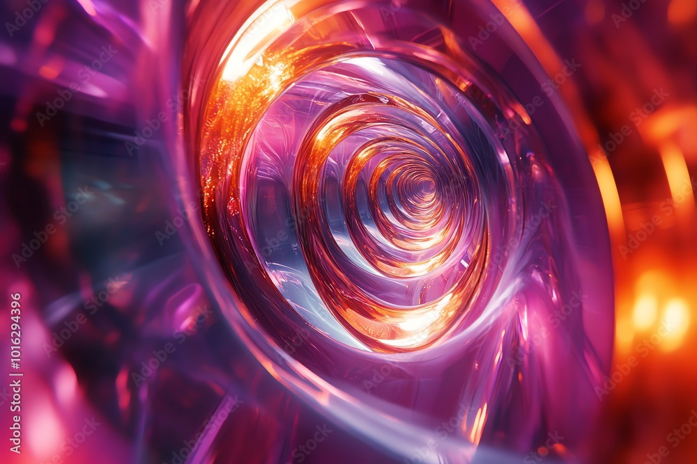 Abstract glowing pink and orange circles background. Abstract glowing pink and orange circles background.
