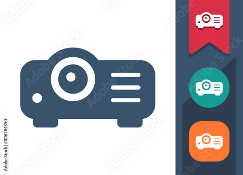 Projector, Projection, Movie Projector Icon