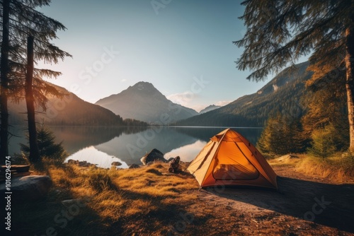 Outdoors camping nature travel.