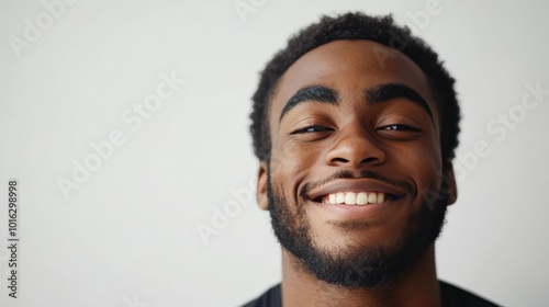 Excited Expression of a Joyful Man