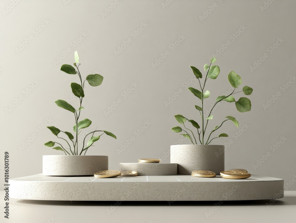 Stylish indoor plant arrangement with minimalist pots, perfect for enhancing home decor and promoting a calming atmosphere. Stylish indoor plant arrangement with minimalist pots, perfect for enhancing home decor and promoting a calming atmosphere.