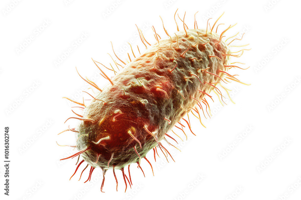 Bacteria close-up on transparent background Bacteria close-up on transparent background