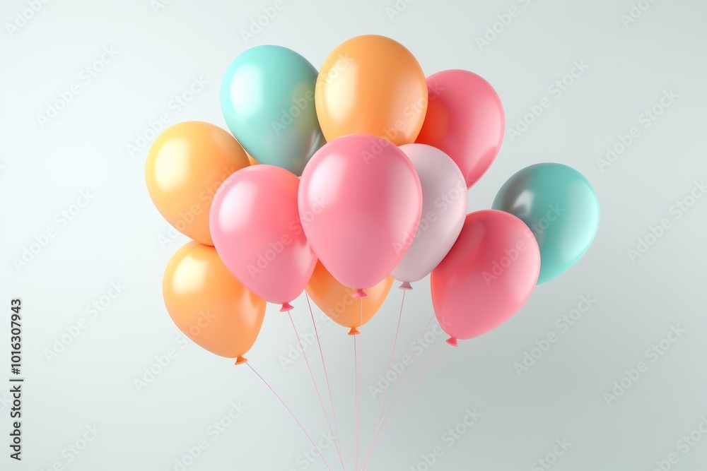 Balloon party anniversary celebration. Balloon party anniversary celebration.