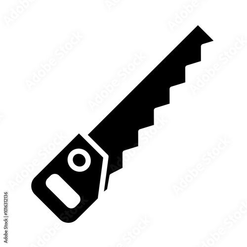 Handsaw glyph icon