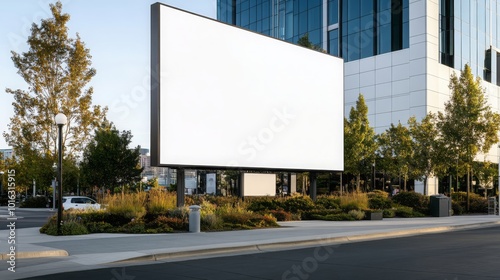 Wallpaper Mural Blank Billboard Mockup on Modern Building Exterior Torontodigital.ca