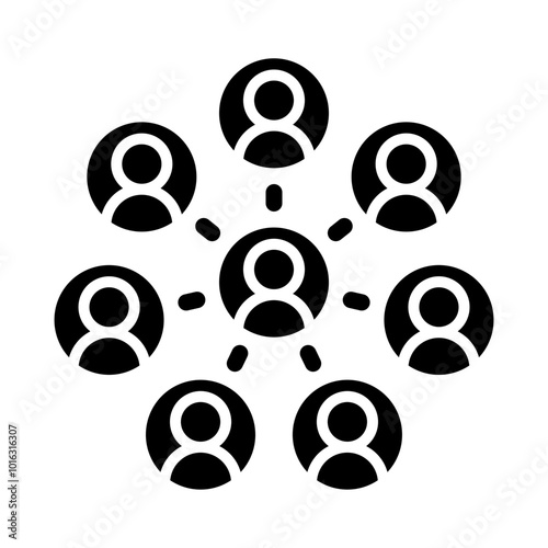 Employee Management glyph icon