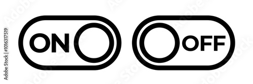Switch button icon. Switch toggle
